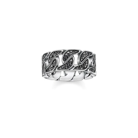 Bague Thomas Sabo Sterling Silver en argent et PVD, taille 62